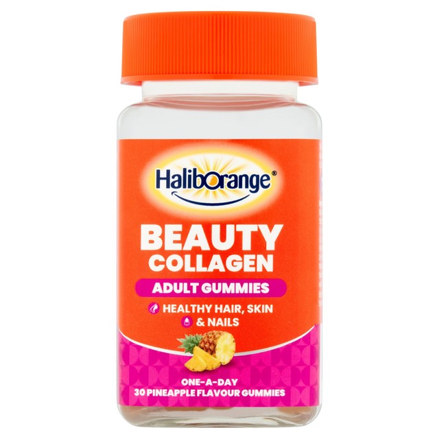 Haliborange beauty collagen pineapple gummies 30 gummies, UK version