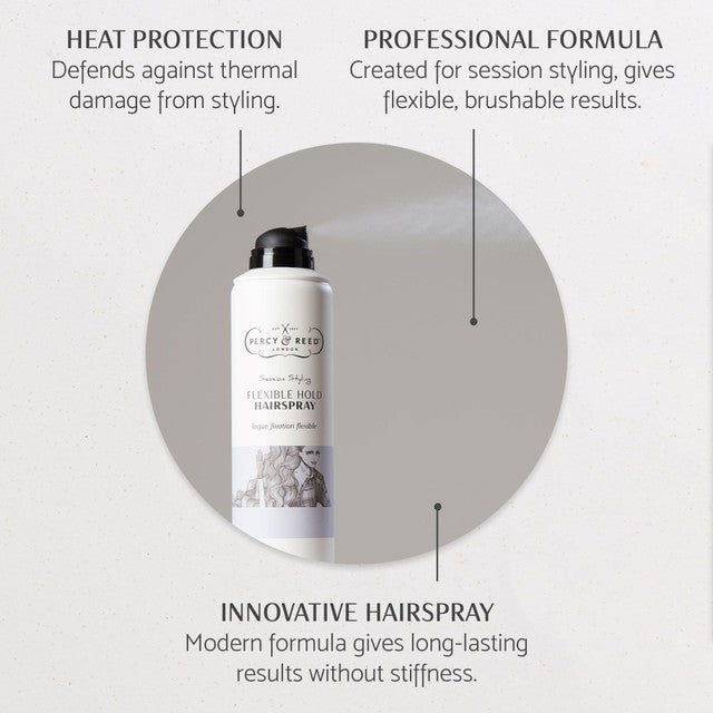 Percy & Reed Session Styling Flexible Hold Hairspray 50ml, imported from the UK