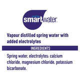 Glaceau Smartwater bottled spring water, imported from the UK