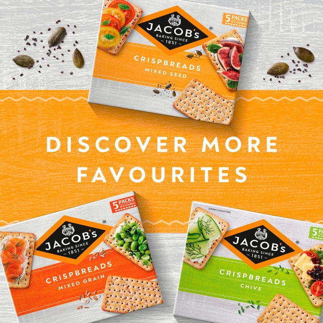 Jacob's Crispbreads Mixed Seed 5 x 30g , UK version