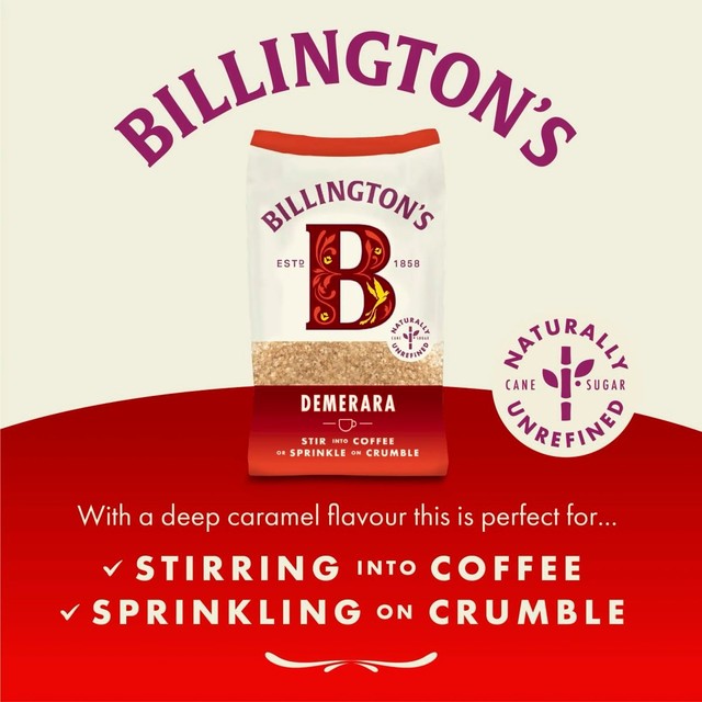 Billington's Demerara brown sugar 500g - British product