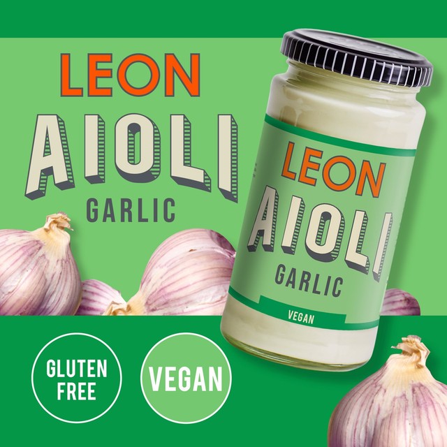 Leon Vegan Garlic Aioli 240ml, UK version