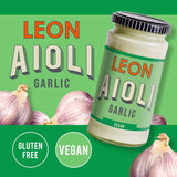 Leon Vegan Garlic Aioli 240ml, UK version