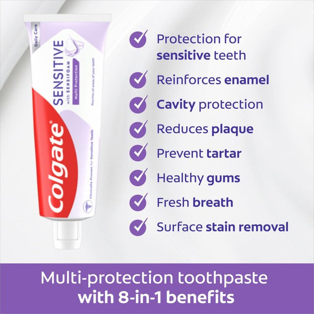 Colgate Sensitive Sensifoam Multi Protection Toothpaste 75ml - British product