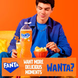 Fanta Orange Zero zero sugar soft drink can - British product