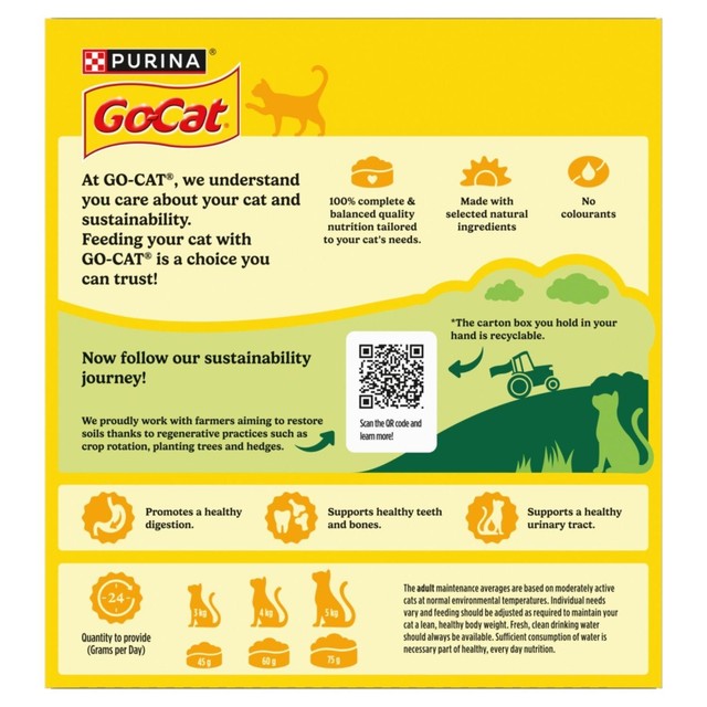 Go-Cat dry cat food herring with vegetables 320g, UK version