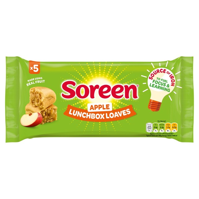 Soreen apple lunchbox loaves 5 x 30g (British brand)
