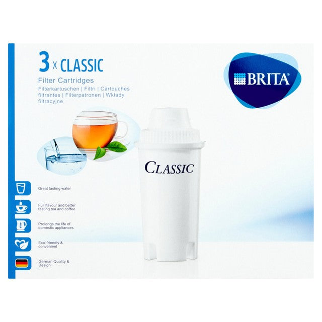 Brita Classic water filter cartridges 3-pack - British product