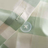 M&S bedding set bow striped king size green mix (British brand)