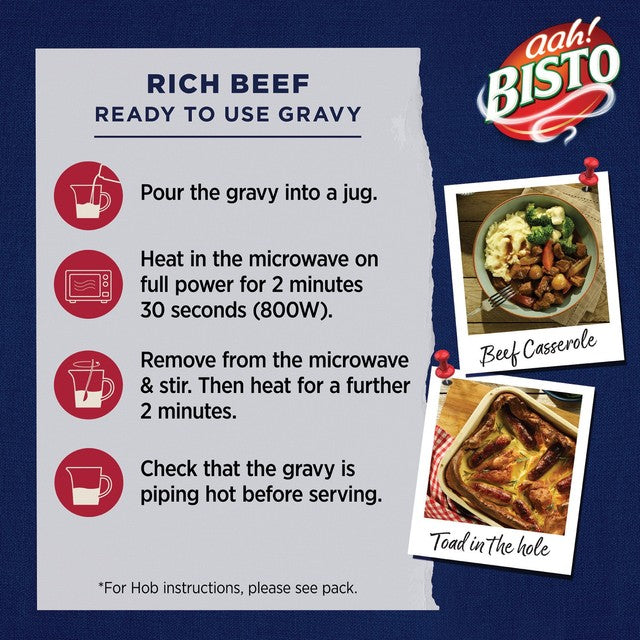Bisto beef gravy ready to use 500ml - British product