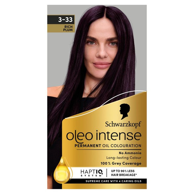 Schwarzkopf Permanent Hair Colour Rich Plum 3-33 (British brand)