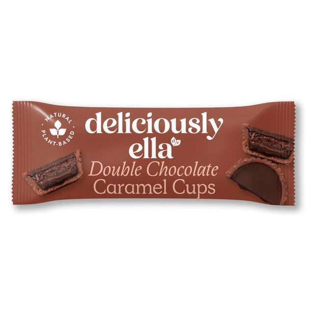 Deliciously Ella double chocolate caramel cups - British product