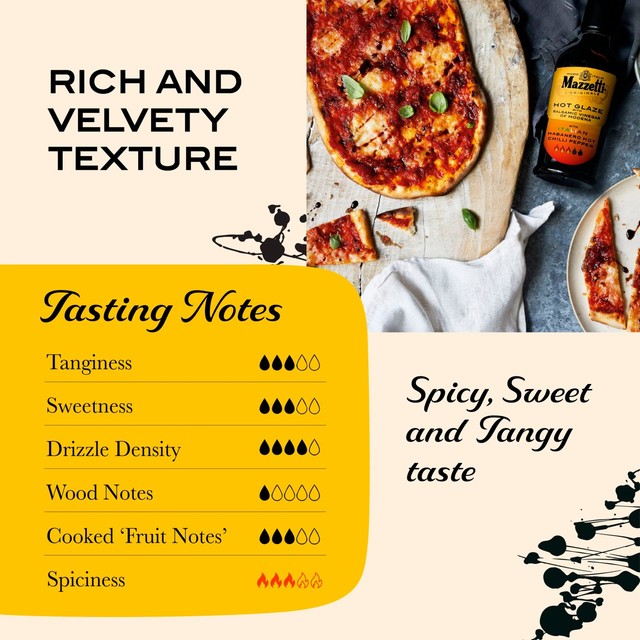 Mazzetti chilli balsamic glaze 215ml, imported from the UK