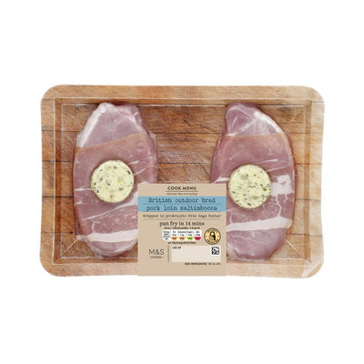 M&S Saltimbocca de Porc Plat préparé 300g
