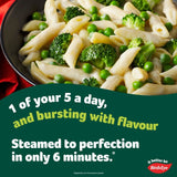 Birds Eye Steamfresh creamy cheese vegetable penne pasta (British brand)