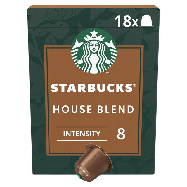 Starbucks House Blend Nespresso coffee capsules 18 pack - British product