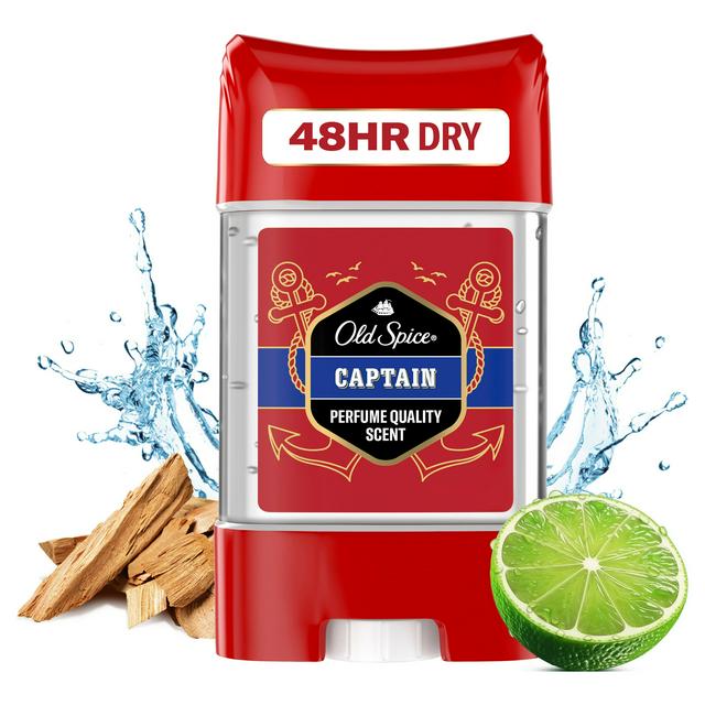 Old Spice Captain Mens Antiperspirant Deodorant Clear Gel Stick 48hr Fresh Dry 70ml
