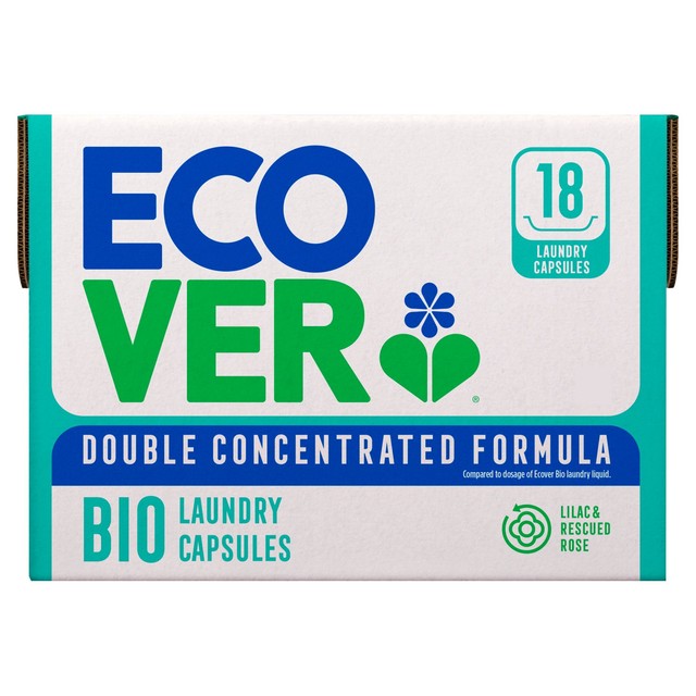Ecover Laundry Capsules Lilac & Rescued Rose 18 washes - British product
