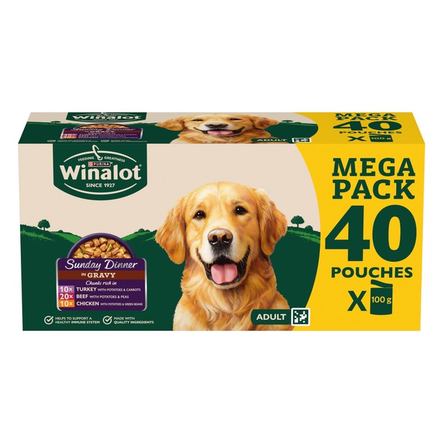 Winalot Sunday Dinner wet dog food, UK version
