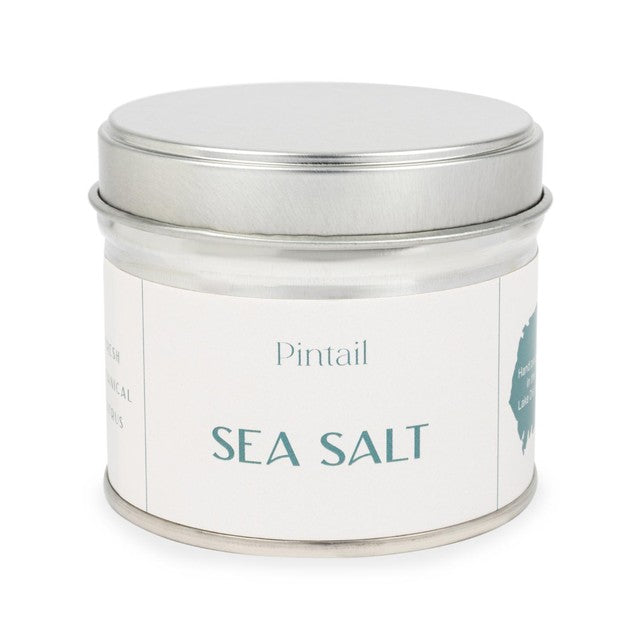 Pintail sea salt tin candle 225g, imported from the UK