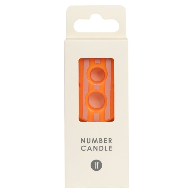Talking Tables Number 8 candle 13cm, UK version