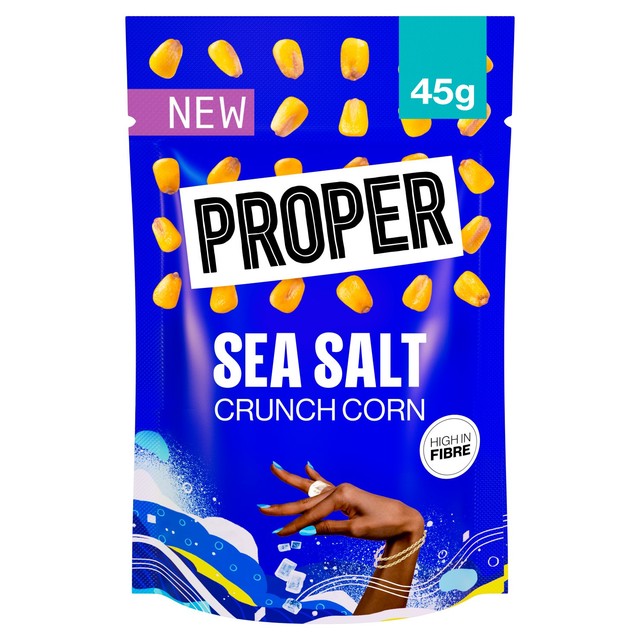 Propercorn sea salt popcorn 45g, imported from the UK