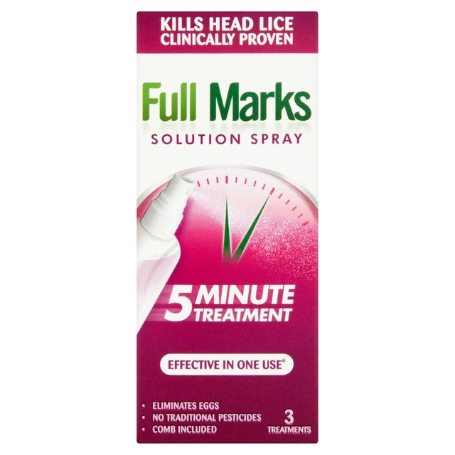Full Marks head lice treatment spray 150ml - British product