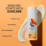 Riemann P20 Sensitive Face SPF 50+ sun cream 50ml, imported from the UK