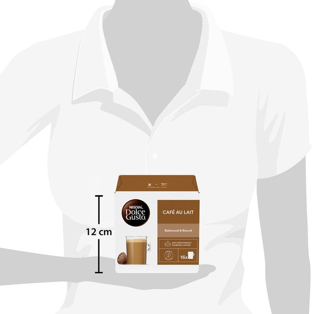 Dolce Gusto Cafe Au Lait coffee capsules 16 pods - British product