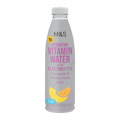 M&S M&S Hydrating Pineapple & Passionfruit Vitamin Water Juice Drink 750ml- Buy online at McGrocer