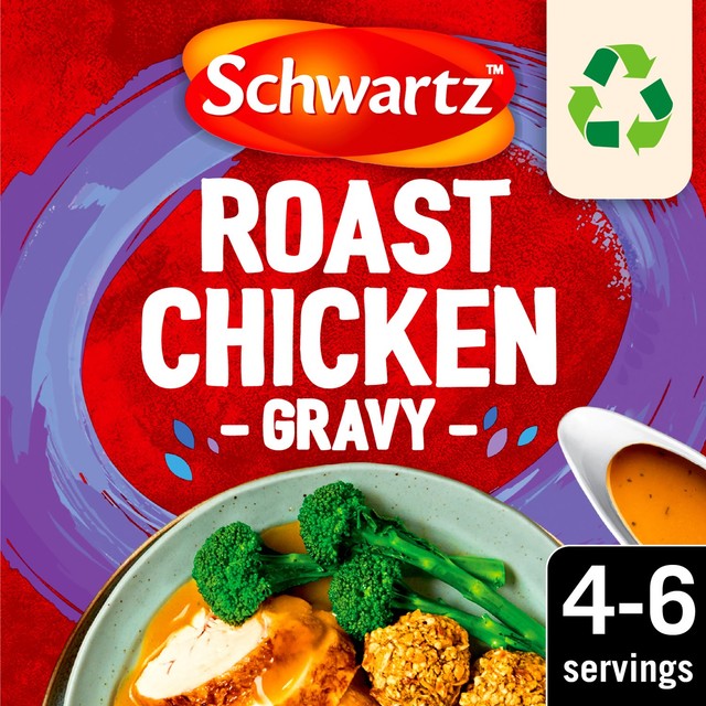 Schwartz roast chicken gravy mix with sage and parsley sachet (British brand)