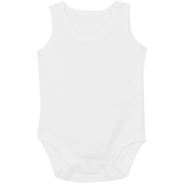 M&S baby cotton sleeveless bodysuits white 12-18 months, imported from the UK