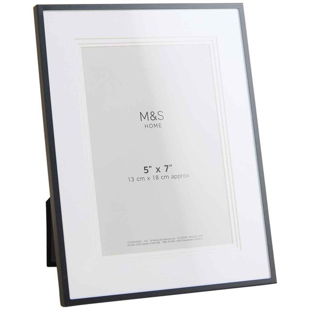 M&S layered mount photo frame black 5x7 inch (British brand)