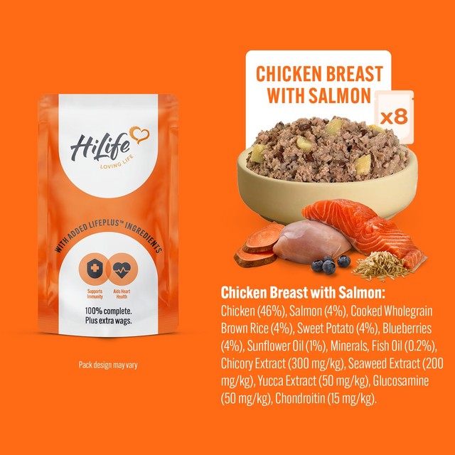 HiLife wet dog food variety pack 32 x 150g, UK version