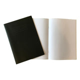 Nuco A4 Sketchbook Black with plain pages, imported from the UK