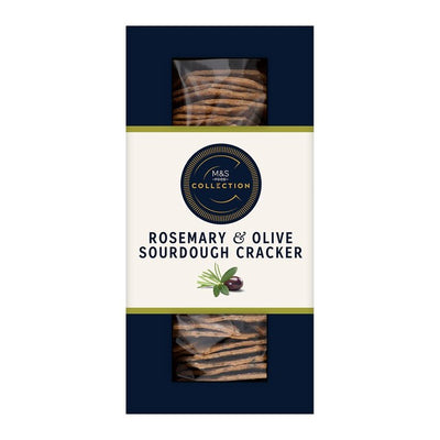 M&S M&S Collection Rosemary & Olive Sourdough Crackers 130g- Buy online at McGrocer