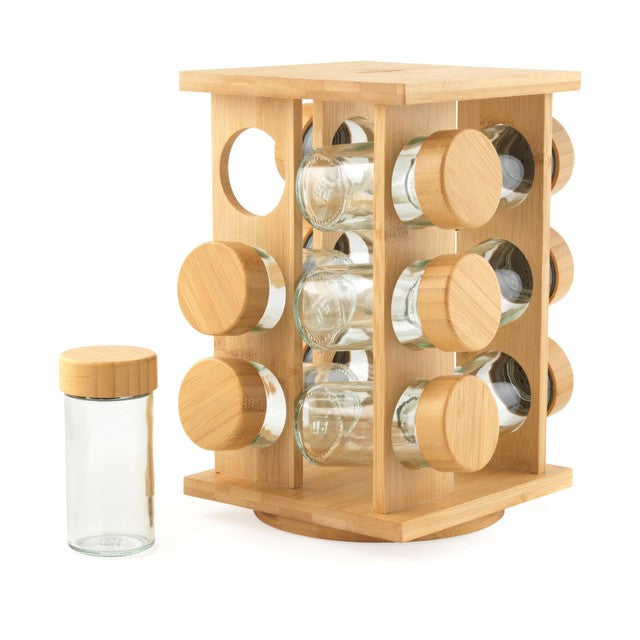 Salter Bamboo 12 Jar Spice Rack (British brand)