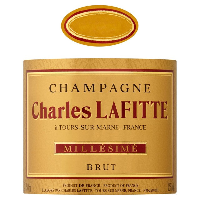 Charles Lafitte Vintage Champagne 75cl bottle - British product