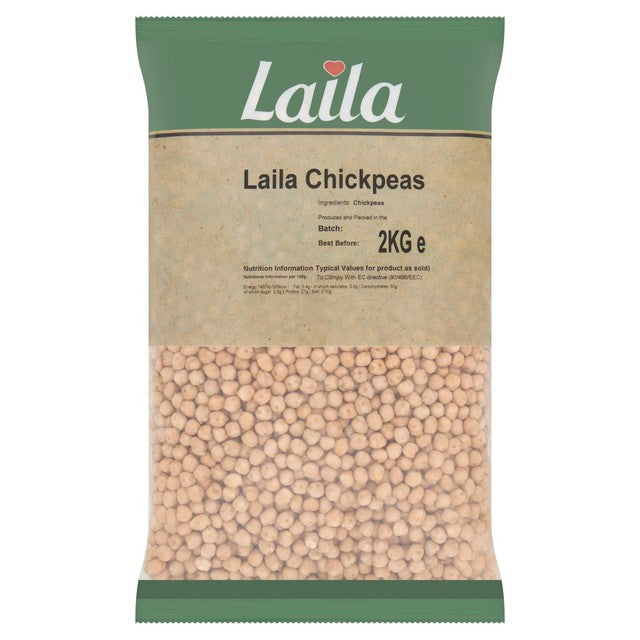 Laila dried chickpeas in a 2kg bag, UK version