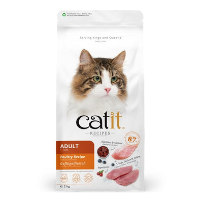 M&S Catit Recipes Adult Poultry Dry Cat Food 2kg- Buy online at McGrocer