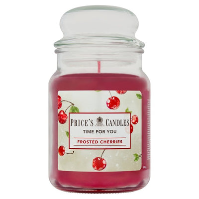 M&S Price's Frosted Cherries Large Jar Candle 510g- Buy online at McGrocer