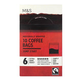 M&S Extra Dark Coffee Bags 75g, imported from the UK