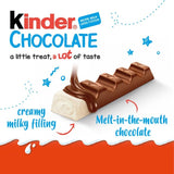 Kinder chocolate mini bars milk chocolate 100g, UK version