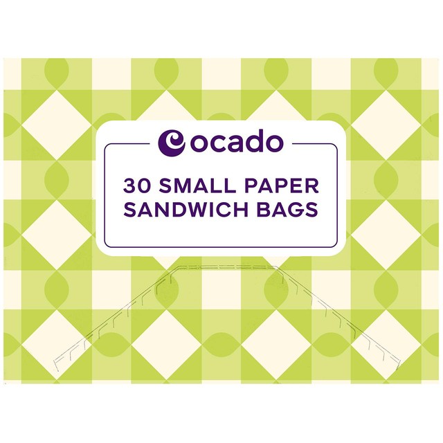 Ocado paper sandwich bags 30 pack, imported from the UK