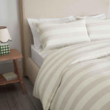 M&S linen striped bedding set double, UK version
