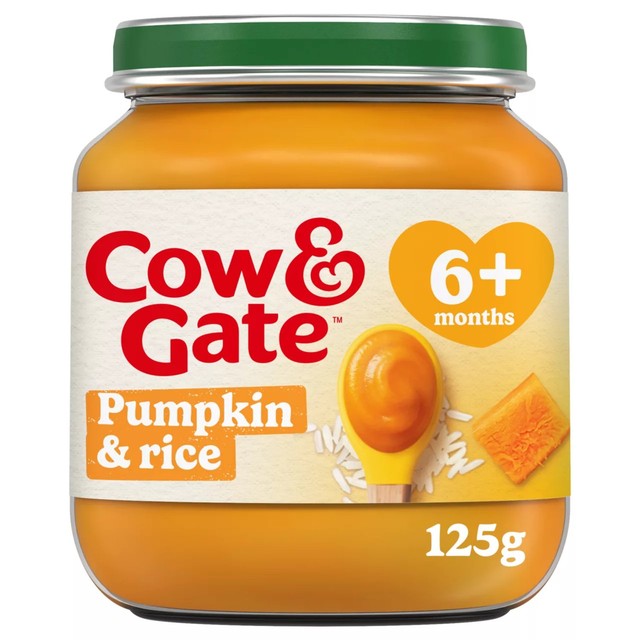 Cow & Gate pumpkin rice baby food 125g - British product