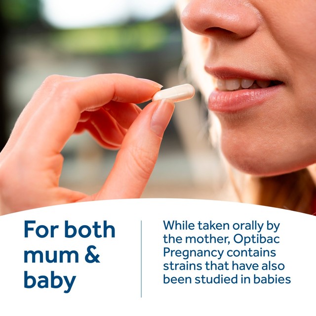 Optibac Probiotics Pregnancy prenatal probiotic supplement 30 capsules, imported from the UK