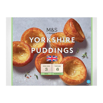 M&S M&S Yorkshire Puddings Frozen Side Dish 6 Count 132g- Buy online at McGrocer