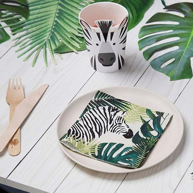 Talking Tables zebra paper cups 250ml (British brand)