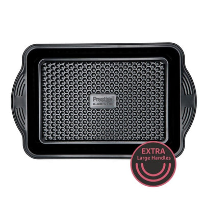 M&S Prestige Aerolift Carbon Steel Medium Deep Baking Tray 41 x 25cm- Buy online at McGrocer